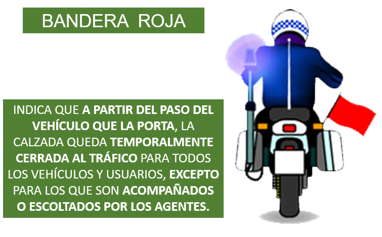 señales de los agentes bandera rojo