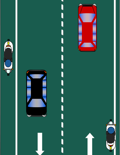 circulación por el arcén