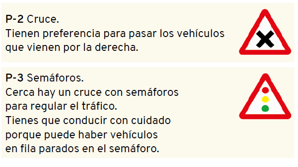 señales de peligro en cruces