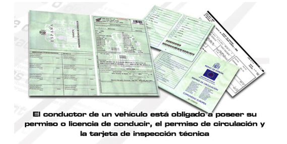 documentación del vehículo