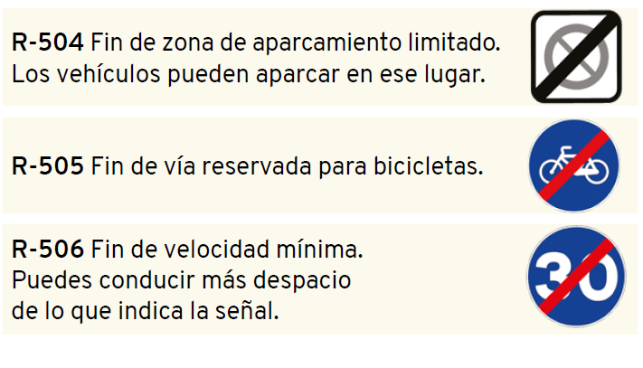 señales de fin de obligación