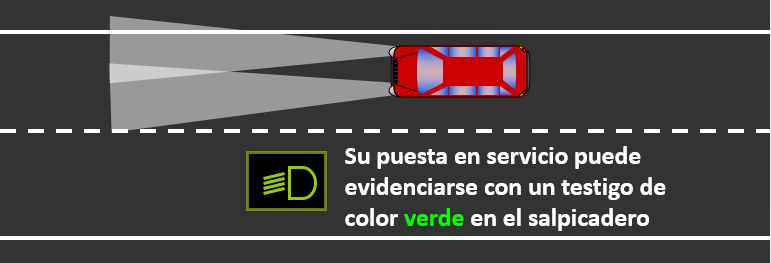 luz de cruce o corto alcance