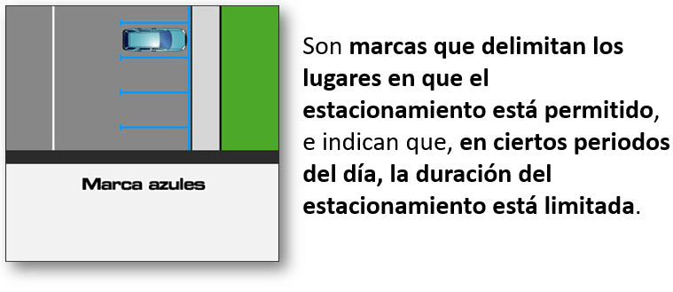 Marcas azules 