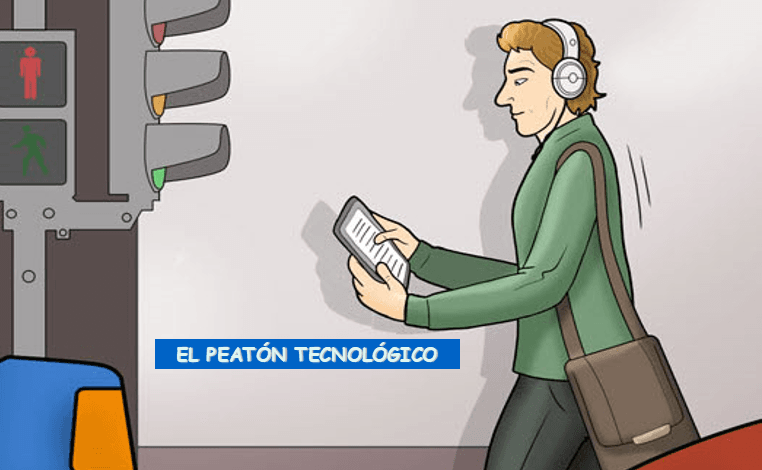 peatón tecnológico
