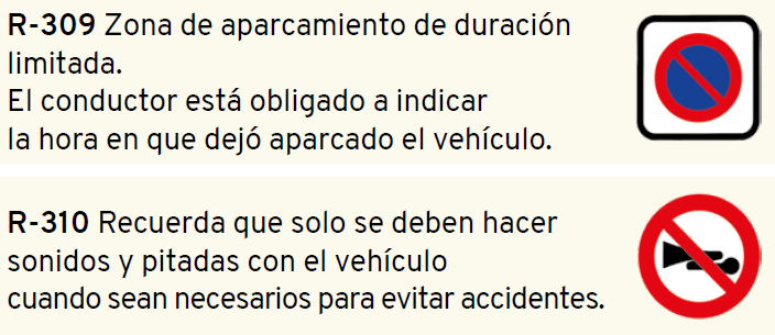 señales de prohibido utilizar señales acústicas