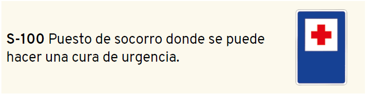 señal de puesto de socorro