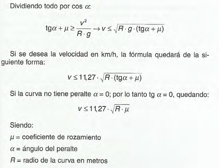 formulas Reconstrucción de accidentes de tráfico